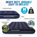 Bestway Double Inflatable Air Bed Indoor/Outdoor Heavy Duty Durable Camping V293-97272