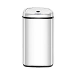 Devanti 50L Motion Sensor Bin Rubbish Automatic Silver SB-50L-S02-A