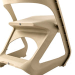 ArtissIn Set of 4 Dining Chairs Office Cafe Lounge Seat Stackable Plastic Leisure Chairs Beige AI-PP-CHAIR-BG