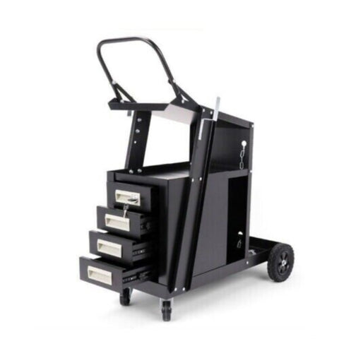 4-Drawer Welding Cart MIG Welder Trolley Cabinet TIG ARC MMA Plasma Cutter Bench V465-97343