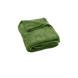 Light Weight Coral Fleece Throw Rug 150x200 cm Moss V442-ABR-THROW-CORALFLEECE200CM-MOSS-RE