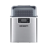 Devanti Ice Maker Machine Commercial Portable Ice Cube Tray Countertop 3.2L IM-ZB-20F-SS