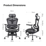 SIHOO A3 Doro C300 Ergonomics Executive Office Chair with Footrest Black V255-SIHOO-C300