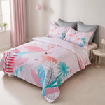 Flamingo Kids Quilt Cover Set - Double Size V493-SM-D-05