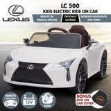 Licensed Lexus LC 500 Kids Electric Ride On Car - White CAR-LEX-1618-WH