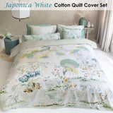 PIP Studio Japonica White Quilt Cover Set Queen V442-HIN-QUILTCS-JAPONICA-WHITE-QS