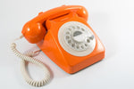 GPO RETRO GPO 746 ROTARY TELEPHONE - ORANGE V177-IW-GPO-ROTY-ORG