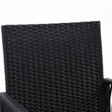 Gardeon 2PC Outdoor Dining Chairs Patio Furniture Wicker Lounge Chair Garden ODF-CHAIR-HARP-BK-2X