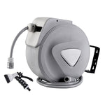 Water Hose Reel 30M Retractable Garden Auto Rewind Spray Gun HR-WA-AUTO-30M-PLS