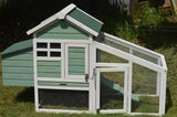 YES4PETS Green Small Chicken coop with nesting box for 2 Chickens / Rabbit Hutch V278-CH224_GREEN