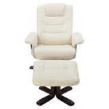 PU Leather Massage Chair Recliner Ottoman Lounge Remote V63-771955