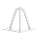 Set of 4 Industrial 3-Rod Retro Table Legs 12mm Steel Bench Desk - 11cm White V63-834951