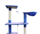 YES4PETS 193cm Cat Scratching Tree Post Sisal Pole Scratching Post Scratcher Tower Condo Blue V278-CT193-BLUE