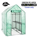 Garden Greenhouse Shed PE Cover Only 190cm Apex V274-GN-GHCV191219-GN