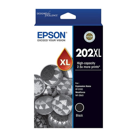 EPSON 202XL Black Ink Cartridge V177-D-E202BXL