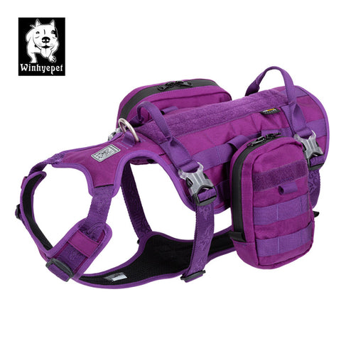 Whinhyepet Military Harness Purple L V188-ZAP-YH1805-PURPLE-L