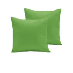 Pair of 280TC Polyester Cotton European Pillowcases Lime V442-ABR-PILLOWC-280TCPAIR-LIME-EU