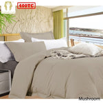 Ramesses Bamboo Cotton Quilt Cover Set Mushroom Queen V442-KIT-QUILTCS-BAMBOOCOTTON-MUSHROOM-QS