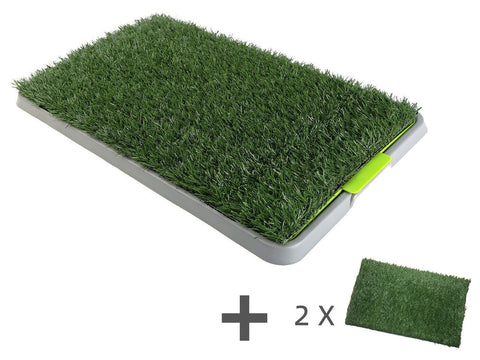 YES4PETS Indoor Dog Puppy Toilet Grass Potty Training Mat Loo Pad pad With 3 Grass V278-PET-POTTY-HH202-3-X-GRAS