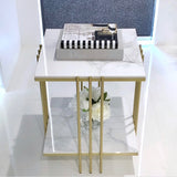 Interior Ave - Milano Gold Square Side Table V355-IA-ST4-MB