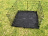 YES4PETS 24' Dog Rabbit Playpen Exercise Puppy Enclosure Fence With Canvas Floor V278-PL24-8-W-CANVAS-FLOOR