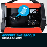 ROSSI 155Amp MIG ARC MAG Gas Gasless Welder DC Welding Machine Inverter Tool V219-WLDMIG155BROS