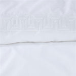 Riviera Maison Elowen White Cotton Quilt Cover Set King V442-HIN-QUILTCS-ELOWEN-WHITE-KI