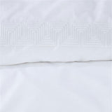 Riviera Maison Elowen White Cotton Quilt Cover Set Queen V442-HIN-QUILTCS-ELOWEN-WHITE-QS