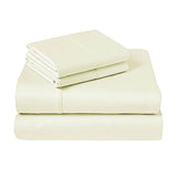 310TC Fusion Cotton Percale Sheet Set Ivory King V442-ABR-SHEETS-310TCCOTTON-IVORY-KI