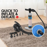 Powertrain Inflatable Air Barrel Exercise Roller 120cm x 75cm - Blue IFR-1275-BU