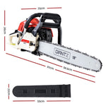 Giantz Chainsaw Petrol 75CC 18" Bar Commercial E-Start Pruning Chain Saw,Giantz Chainsaw Petrol 52CC CSAW-SEF-22-RDWH