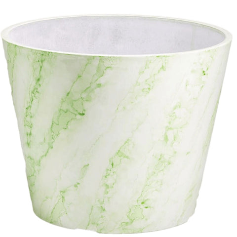 Green & White Imitation Marble Pot 25cm V77-9680025