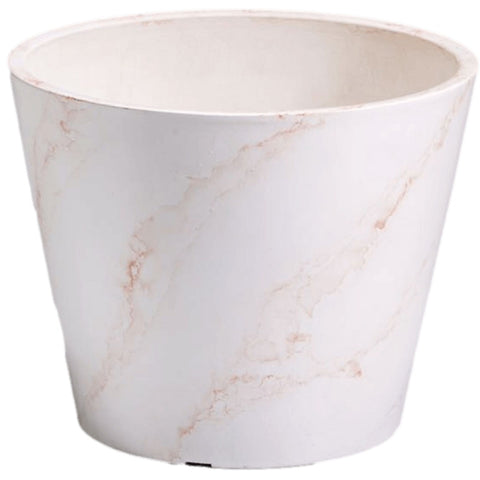 Red & White Imitation Marble Pot 25cm V77-9690025