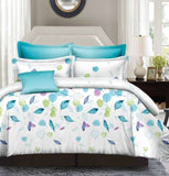 Leaves Super King Size Duvet Quilt Cover Set V493-MSK-320