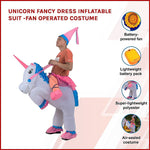 UNICORN Fancy Dress Inflatable Suit -Fan Operated Costume V63-691634