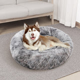 Pawfriends Pet Bed Dog Bed Cat Calming Bed Extra Large Sleeping Comfy Cave Washable 90cm V360-PTDB0013-DG-M