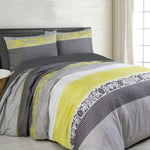 Big Sleep Ali Neon Quilt Cover Set King V442-HIN-QUILTCS-ALINEON-GREY-KI