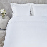 Riviera Maison Elowen White Cotton Quilt Cover Set Queen V442-HIN-QUILTCS-ELOWEN-WHITE-QS