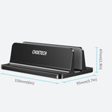 CHOETECH H038-BK Desktop Aluminum Stand With Adjustable Dock Size for Laptops and Tablets V28-ELECHOH038BK