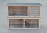 YES4PETS Double Storey Rabbit Hutch Guinea Pig Cage , Ferret cage W Pull Out Tray V278-RH464