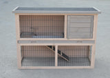 YES4PETS Double Storey Rabbit Hutch Guinea Pig Cage , Ferret cage W Pull Out Tray V278-RH464