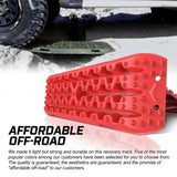 X-BULL 2PCS Recovery Tracks Snow Tracks Mud tracks 4WD With 4PC mounting bolts Red V211-AU-XBRT006