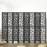 Artiss 8 Panel Room Divider Screen 325x170cm Clover Black RD-4016-8P-BK