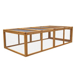 Furtastic Rectangular Wooden Chicken Coop & Rabbit Hutch WCC-JOY-001-REC