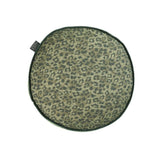 Bedding House Pardus Luxury Cotton Round Filled Cushion - Green V442-HIN-CUSHION-PARDUS-GREEN-RD