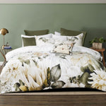 Bianca Giselle White Cotton Sateen Quilt Cover Set Double V442-BCA-QUILTCS-GISELLE-WHITE-DS