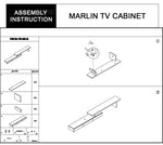 Marlin Tv Unit White V43-TVC-MRLNWH