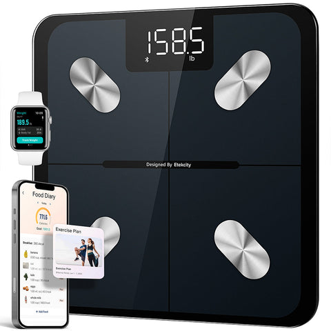 Etekcity Scale for Body Weight and Fat Percentage - Black V398-EKESF-551