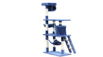 YES4PETS 140 cm Cat Kitten Scratching Post Tree W ladder & Hammock-Blue V278-CT140_BLUE