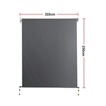 Retractable Straight Drop Roll Down Awning Garden Patio Screen 2.1X2.5M V63-842931